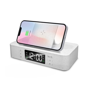 Đơn Giản Và Thanh Lịch 3W Loa Không Dây Với Loa Kép Với Kỹ Thuật Số Đồng Hồ Báo Thức 15W Sạc Không Dây Với Điện Thoại Đứng - Product Image 6