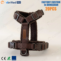 Arnés para perro con LOGO personalizado de fábrica, correa para perro, arnés en Y tipo chaleco, ajustable, antipull, conjunto de chaleco para perro Sherpa, conjunto de arnés para cachorro