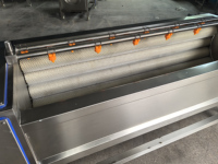 Machine de nettoyage et de pelage à rouleaux brossés pour fruits, légumes, fruits de mer, pieds de porc, racine de lotus, radis, oignon et pomme de terre