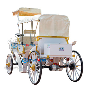 Carruaje Turístico Personalizado Eléctrico o a Caballo con Toldo para Parques y Atracciones, Nuevo Estilo - Product Image 1