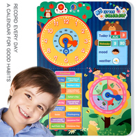 Montessori jeux éducatifs auto-discipline croissance calendrier météo semaine pâte carte temps cognitif jouets pour enfants garçons filles