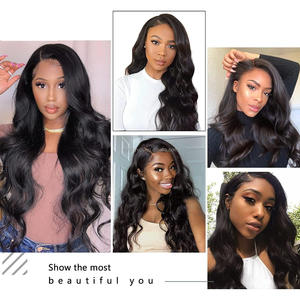 Wig Rambut Sintetis Model Body Wave dengan Lace Depan Kecil, Campuran 3 Warna, Serat Kimia, Cocok untuk Cosplay Wanita - Diskon Besar - Product Image 4