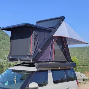 Nieuw Design Hoge Kwaliteit Z Frame Aluminium Driehoek Shell Camping Suv Auto Dak Tent Hard Shell