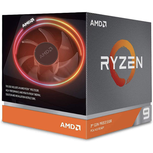 Used AMD Ryzen 9 3900X with Socket AM4 3800MHz Frequency Radeon Vega Graphics Processor Support for DDR4-3200 Memory