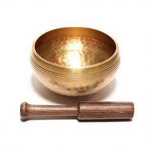 Cuenco Tibetano de Acero Inoxidable Pulido Clásico de Diseño, Terapia de Sonido para Meditación, Yoga, Ecológico, de la Mejor Calidad - Product Image 1