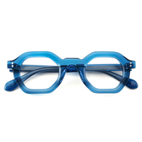MS YL29002 Monture de lunettes hexagonale en acétate au design original pour femme, compatible avec les verres correcteurs sud-américains