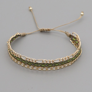 Bracelet en tissu fait main, ethnique, tissé, perlé, de bonne qualité, bracelet pour femmes, bracelets mexicains - Product Image 3