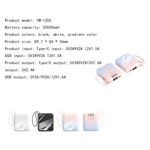 Batería Externa Mini KC con Logotipo Personalizado, 20000 mAh, Pantalla LED, Carga Rápida PD22.5W, 10000 mAh, Tamaño de Bolsillo, para Negocios - Product Image 5