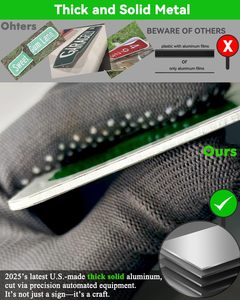 Nouvel ensemble de panneaux de signalisation routière réfléchissants en aluminium, imprimés UV, avec motifs PoopStand Ln Ordy Shack Street & Johnson Farm, pour décoration - Product Image 3
