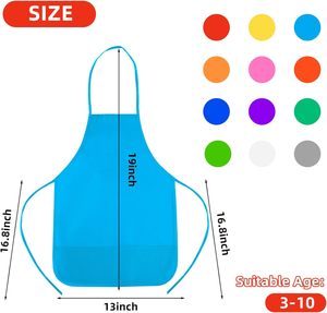 Tabliers de cuisine unis pour femmes avec 2 poches, tablier de chef professionnel avec logo personnalisé pour cuisine, restaurant, peinture, dessin, barbecue - Product Image 2