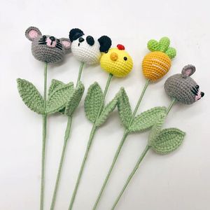 Giocattoli Miniatura Fatti a Mano all'Uncinetto: Coniglietto, Orsetto di Peluche, Testa di Animale Imbottito, <span class=keywords><strong>Fiori</strong></span> all'Uncinetto - Product Image 6