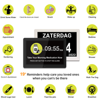 Pros 12 "Jam Kalender Digital Ekstra Besar Hari Tanggal Waktu Jam Dementia Lansia Tua Gangguan Penglihatan Kehilangan Memori