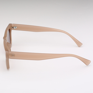 Lunettes de soleil étroites pour femmes avec protection UV400, monture beige couleur pantone, nouvel arrivage OEM - Product Image 3
