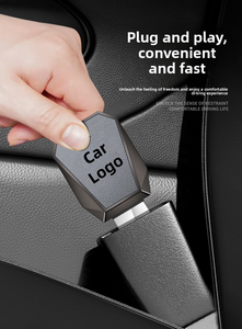 Rallonge universelle de ceinture de sécurité de voiture, boucle personnalisée en cuir grainé électroplaqué, extension de ceinture de sécurité pour <span class=keywords><strong>BMW</strong></span>, Benz, Audi, Toyota, Honda - Product Image 4