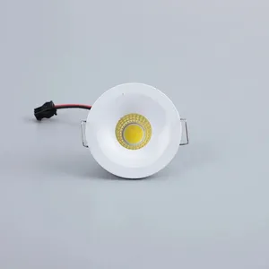 Led đồ trang sức nhỏ Spotlight cắt lỗ 35mm Đường kính 48mm rượu vang Tủ ánh sáng nhúng vòng vuông 1W LED Downlight