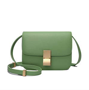 Bolso de Hombro de Cuero para Mujer, Estilo Azafata, de Piel Vacuna, Diseño Simple y Versátil, Pequeño y Cuadrado, Novedad 2020 - Product Image 5
