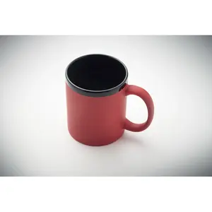 Tazza in ceramica morbida al tatto RUBY, merchandising personalizzato - Product Image 1