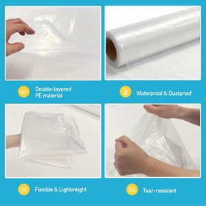 Tuyau flexible plat en polyéthylène de 10 mètres, 22 pouces, pour ventilateur soufflant, HVAC, atelier, élimination de la poussière et des fumées - Product Image 5