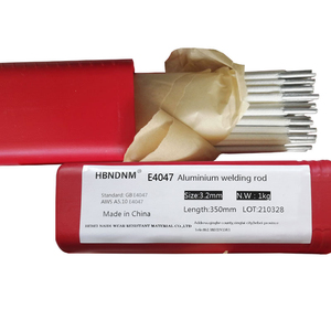 Électrode en aluminium pur 12si personnalisée Naidi (Chine) pour emballage OBM, bâton <span class=keywords><strong>de</strong></span> <span class=keywords><strong>soudure</strong></span> 4 mm AWS 5.10 E4047 E1100 3.2x350 mm, faible éclaboussures - Product Image 2