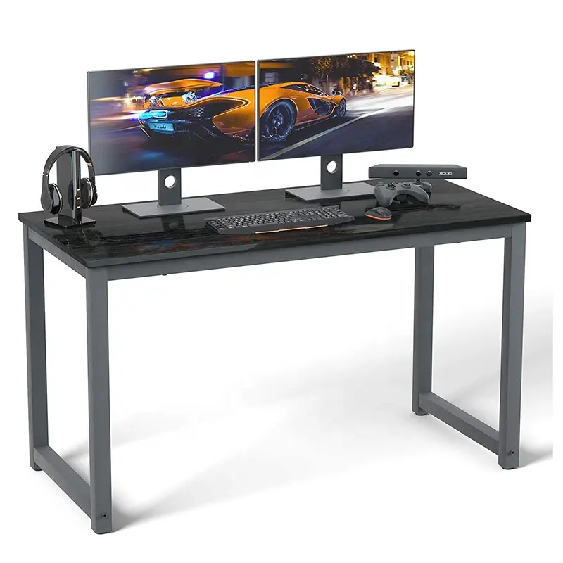 Custom OEM Strong Steel Frame MDF Wooden Home Office Computer Desk Table