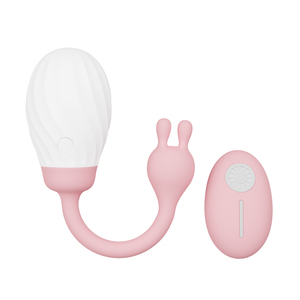Beier กระโดดสำหรับไข่ไร้สายควบคุมระยะไกลหัวคู่10ความถี่ IPX5วัสดุซิลิโคนกันน้ำสำเร็จความใคร่สำหรับผู้หญิง - Product Image 1