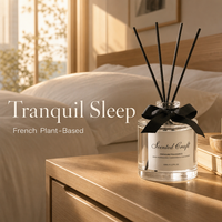 Diffuseur de parfum en verre transparent rond simple, flacon à corps court, avec ruban noir et bâtonnets en rotin noir, pour hôtels et usage domestique