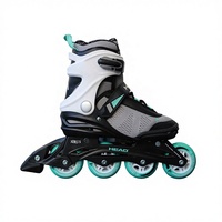 Patins à roulettes professionnels HEAD ESSENCE 80 pour enfants, roues en PU, taille réglable, patins à roulettes clignotants pour slalom