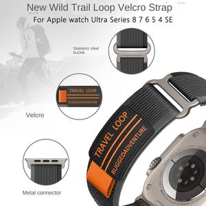 <span class=keywords><strong>Bracelet</strong></span> de sport pour <span class=keywords><strong>Apple</strong></span> <span class=keywords><strong>Watch</strong></span> <span class=keywords><strong>Ultra</strong></span> 2, bande 49 mm, 45 mm, 44 mm, 42 mm, accessoires, boucle de randonnée en nylon, <span class=keywords><strong>bracelet</strong></span> Correa série 9, 7, 6, 5, 4, 8, SE - Product Image 2