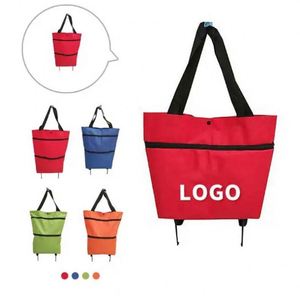 Carritos de Supermercado Ligeros, Reutilizables, Plegables, Bolsas de Compras Plegables, Bolsa de Almacenamiento de Comestibles con Ruedas - Product Image 2