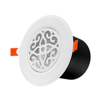 Grille d'aération ronde minimaliste en ABS à clipser, cadre ultra-fin, sortie d'air dissimulée avec volume d'air réglable