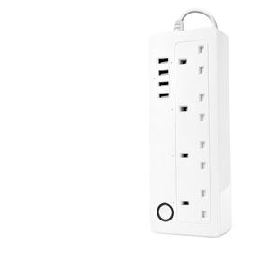 Multiprise intelligente Wi-Fi avec contrôle à distance via l'application Tuya Smart Life, prise USB, prise UK, {Manufacturer} - Product Image 2