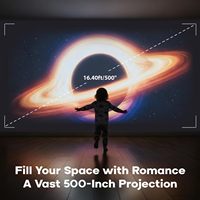 Projecteur d'étoiles 3D holographique 4K sans lunettes, moderne, en ABS écologique, veilleuse avec télécommande, 60 thèmes, nébuleuse, chambre, Halloween