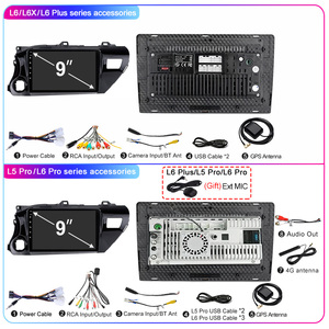 Lehx L6Pro เครื่องเล่นดีวีดีติดรถยนต์วิทยุมัลติมีเดียสำหรับรถยนต์ Android12 QLED 2 DIN AN120 2015-2020 2DIN สเตอริโอ CarPlay GPS - Product Image 6