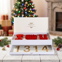 Coffret Cadeau de Roses Éternelles Personnalisées Faites à la Main avec Lettres – Fleurs Préservées de Qualité Supérieure pour Mariage et Cérémonies – Roses Éternelles