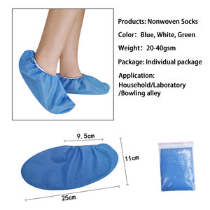 Couvre-chaussures respirants faits à la main et couvre-chaussettes <span class=keywords><strong>jetables</strong></span> souples Chaussettes PP Couvre-chaussettes blancs non tissés - Product Image 5