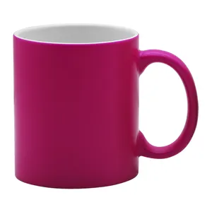 11 oz Sublimation Ceramic Color Mug Matte Fluorescent China Factory Suppliers