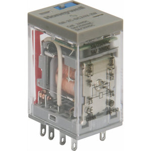 Relé Industrial Honeywell GR-4C-DC24V DPDT 20A 24VDC <span class=keywords><strong>de</strong></span> Plástico y Cobre, 4CO, Indicador LED, Riel DIN, para Elevador, con 12 Meses <span class=keywords><strong>de</strong></span> Garantía - Product Image 3