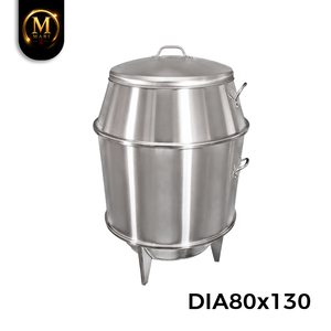 Horno Ahumador de Doble Combustible Apollo, Producto Exclusivo de Malasia, para Asar a la Parrilla con Carbón y Gas, Ideal para Restaurantes Comerciales y Jardines - Product Image 1