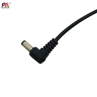 Cable de Carga USB Personalizado OEM, Conector USB Macho a Ángulo Recto de 90 Grados, 5.5*2.5mm, 5.5*2.1mm, 4.0*1.7mm, 3.5*1.35mm