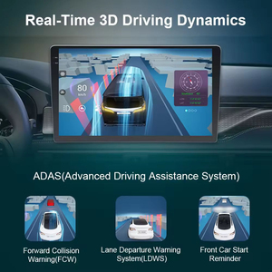 Autoradio 10 pouces avec support tableau de bord, GPS, amplificateur DSP, lecteur CD, 5G, 2K, Android 13, lecteur <span class=keywords><strong>MP4</strong></span>/YouTube/MP5, caméra de recul, garantie 1 an - Product Image 2