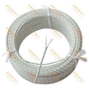 Cable Termopar de Fibra de Vidrio Tipo K KBB2 0.2, Cable de Compensación de Alta Temperatura para Medición de Temperatura en Hornos - Product Image 1