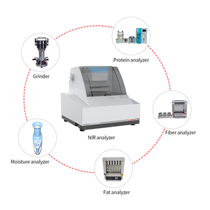 Analizador de espectrofotómetro NIR de humedad de fibra grasa de frutas de maíz de alimentación infrarroja cercana de laboratorio para grano - Product Image 5