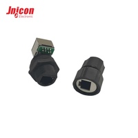 Connecteur étanche RJ45 M19 USB à verrouillage par pression, connecteur de câble basse tension étanche pour caméra de sécurité réseau Ethernet extérieure CE