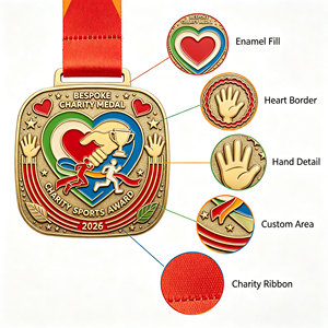 Medallas Personalizadas para Eventos Benéficos, Diseño Personalizado, Premios Metálicos para Finalistas, Medallas Deportivas Personalizadas con Cinta, Servicio de Diseño Gratuito - Product Image 4