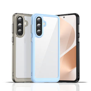 Coque de téléphone en acrylique transparente antichoc colorée à livraison rapide pour Galaxy A57 5G - Product Image 1