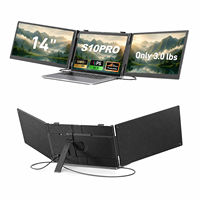Sistema de Expansión de Pantalla para Portátil de 14 Pulgadas, Doble Pantalla IPS 1080P, para Codificación Médica, Facturación, Auditoría, Compras Comerciales al por Mayor