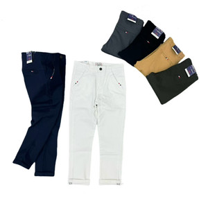 Guangzhou Vendeurs de vêtements pour enfants automne Essential derniers pantalons pour garçons Coton Blanc Couleur <span class=keywords><strong>Chino</strong></span> <span class=keywords><strong>pantalon</strong></span> pour <span class=keywords><strong>enfant</strong></span> garçon - Product Image 1