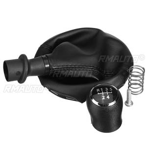 Car 5 Speed Manual Gear Stick Shift Knob & Gaitor <b>Boot</b> <b>Cover</b> for VW for Volkswagen Transporter T5 T5.1 T6 Gp 2003-2019 - Product Image 3