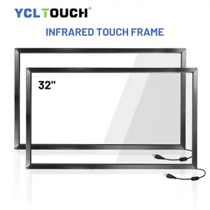 YCLTOUCH 32英寸铝合金红外多点触摸定制屏幕框架，用于学校教学