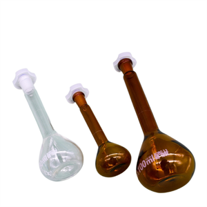 Verrerie de <span class=keywords><strong>chimie</strong></span> 1-5000ml flacon à fond plat flacon jaugé 250ml flacon jaugé pour laboratoire avec bouchon - Product Image 1